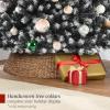 imageBest Choice Products Artificial Christmas Tree 6ft Premium Unlit Realistic Spruce Holiday Dcor wDense Branches Easy Assembly Metal BaseFrosted Black Spruce