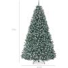 imageBest Choice Products Artificial Christmas Tree 6ft Premium Unlit Realistic Spruce Holiday Dcor wDense Branches Easy Assembly Metal BaseFrosted Blue Spruce