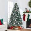 imageBest Choice Products Artificial Christmas Tree 6ft Premium Unlit Realistic Spruce Holiday Dcor wDense Branches Easy Assembly Metal BaseFrosted Blue Spruce