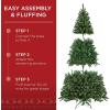 imageBest Choice Products Artificial Christmas Tree 6ft Premium Unlit Realistic Spruce Holiday Dcor wDense Branches Easy Assembly Metal BaseGreen Spruce