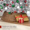 imageBest Choice Products Artificial Christmas Tree 6ft Premium Unlit Realistic Spruce Holiday Dcor wDense Branches Easy Assembly Metal BaseWhite Spruce
