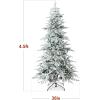 imageBest Choice Products Lighted Aspen Christmas Tree 6ft Flocked Artifical Noble Fir PreLit White ampamp Multicolored LED Lights Premium Holiday Dcor  GreenFlocked Green