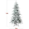 imageBest Choice Products Lighted Aspen Christmas Tree 6ft Flocked Artifical Noble Fir PreLit White ampamp Multicolored LED Lights Premium Holiday Dcor  GreenFlocked Green