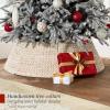 imageBest Choice Products Lighted Aspen Christmas Tree 6ft Flocked Artifical Noble Fir PreLit White ampamp Multicolored LED Lights Premium Holiday Dcor  GreenBlack