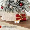imageBest Choice Products Lighted Aspen Christmas Tree 6ft Flocked Artifical Noble Fir PreLit White ampamp Multicolored LED Lights Premium Holiday Dcor  GreenFlocked Green