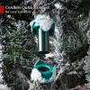imageBest Choice Products Lighted Aspen Christmas Tree 6ft Flocked Artifical Noble Fir PreLit White ampamp Multicolored LED Lights Premium Holiday Dcor  GreenFlocked Green