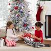 imageBest Choice Products Lighted Aspen Christmas Tree 6ft Flocked Artifical Noble Fir PreLit White ampamp Multicolored LED Lights Premium Holiday Dcor  GreenFlocked Green