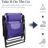 imageBest Choice Products Oversized Padded Zero Gravity Chair Folding Outdoor Patio Recliner XL Anti Gravity Lounger for Backyard wHeadrest Cup Holder Side Tray Polyester Mesh  Forest GreenPurpleViolet