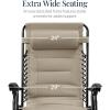 imageBest Choice Products Oversized Padded Zero Gravity Chair Folding Outdoor Patio Recliner XL Anti Gravity Lounger for Backyard wHeadrest Cup Holder Side Tray Polyester Mesh  Forest GreenDune
