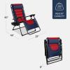 imageBest Choice Products Oversized Padded Zero Gravity Chair Folding Outdoor Patio Recliner XL Anti Gravity Lounger for Backyard wHeadrest Cup Holder Side Tray Polyester Mesh  Forest GreenNavyRed