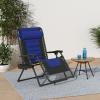 imageBest Choice Products Oversized Padded Zero Gravity Chair Folding Outdoor Patio Recliner XL Anti Gravity Lounger for Backyard wHeadrest Cup Holder Side Tray Polyester Mesh  Forest GreenBlackBlue