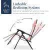 imageBest Choice Products Oversized Padded Zero Gravity Chair Folding Outdoor Patio Recliner XL Anti Gravity Lounger for Backyard wHeadrest Cup Holder Side Tray Polyester Mesh  Forest GreenBubblegum Pink