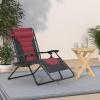 imageBest Choice Products Oversized Padded Zero Gravity Chair Folding Outdoor Patio Recliner XL Anti Gravity Lounger for Backyard wHeadrest Cup Holder Side Tray Polyester Mesh  Forest GreenBlackBurgundy
