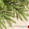 imageBest Choice Products Premium Nordic Fir Christmas Tree 6ft Unlit Artificial Full Hinged Realistic Holiday Decoration w 1350 Branch Tips6ft