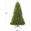 imageBest Choice Products Premium Nordic Fir Christmas Tree 6ft Unlit Artificial Full Hinged Realistic Holiday Decoration w 1350 Branch Tips9ft