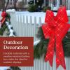 imageBest Choice Products Set of 3 Bows PreLit Christmas Bow Decoration IndoorOutdoor LED Holiday Dcor w 30 Lights Outdoor Battery Box Timer 8 Light Functions  RedBlack Buffalo PlaidRed 3 Piece Set