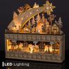 imageBest Choice Products Wooden Christmas Advent Calendar Shooting Star Holiday Decoration wBatteryOperated LED Light Background