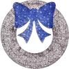 imageBest Choice Products 48in PreLit Outdoor Christmas Wreath Decoration LED Metal Holiday Decor for Home w 140 Lights Bow  GoldRedSilverBlue