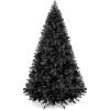 imageBest Choice Products Artificial Christmas Tree 6ft Premium Unlit Hinged Design Dense Branches Realistic Holiday Dcor wEasy Assembly BaseBlack