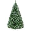 imageBest Choice Products Artificial Christmas Tree 6ft Premium Unlit Hinged Design Dense Branches Realistic Holiday Dcor wEasy Assembly BaseFrosted Pine