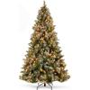 imageBest Choice Products Christmas Tree PreLit PreDecorated Artificial 6ft Frosted Pine Holiday Decoration wFrosted Tips Pine Cones Berries6ft