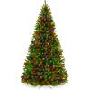 imageBest Choice Products Prelit Artificial Christmas Tree 6ft Premium Lighted Realistic Spruce Holiday Dcor wMulticolor LED Lights Easy Assembly6ft
