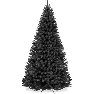 imageBest Choice Products Artificial Christmas Tree 6ft Premium Unlit Realistic Spruce Holiday Dcor wDense Branches Easy Assembly Metal BaseBlack Spruce
