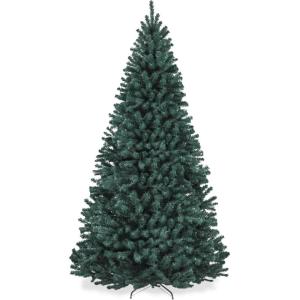 imageBest Choice Products Artificial Christmas Tree 6ft Premium Unlit Realistic Spruce Holiday Dcor wDense Branches Easy Assembly Metal BaseBlue Spruce