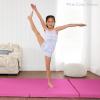 imageBest Choice Products 10ftx4ftx2in Folding Gym Mat 4Panel Exercise Gymnastics Aerobics Workout Fitness Floor Mats wCarrying HandlesEclipse