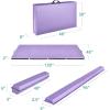 imageBest Choice Products 10ftx4ftx2in Folding Gym Mat 4Panel Exercise Gymnastics Aerobics Workout Fitness Floor Mats wCarrying HandlesPurple wBeam