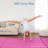 imageBest Choice Products 10ftx4ftx2in Folding Gym Mat 4Panel Exercise Gymnastics Aerobics Workout Fitness Floor Mats wCarrying HandlesSand wBeam