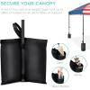 imageBest Choice Products 10x10ft 1Person Setup Pop Up Canopy Tent Instant Portable Shelter w 1Button Push Case 4 Weight Bags  BlueAmerican Flag