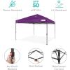 imageBest Choice Products 10x10ft 1Person Setup Pop Up Canopy Tent Instant Portable Shelter w 1Button Push Case 4 Weight Bags  BlueAmethyst Purple