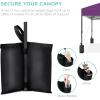 imageBest Choice Products 10x10ft 1Person Setup Pop Up Canopy Tent Instant Portable Shelter w 1Button Push Case 4 Weight Bags  BlueAmethyst Purple