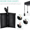 imageBest Choice Products 10x10ft 1Person Setup Pop Up Canopy Tent Instant Portable Shelter w 1Button Push Case 4 Weight Bags  BlueBlack