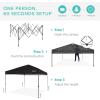 imageBest Choice Products 10x10ft 1Person Setup Pop Up Canopy Tent Instant Portable Shelter w 1Button Push Case 4 Weight Bags  BlueBlack