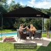 imageBest Choice Products 10x10ft 1Person Setup Pop Up Canopy Tent Instant Portable Shelter w 1Button Push Case 4 Weight Bags  BlueBlack