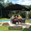 imageBest Choice Products 10x10ft 1Person Setup Pop Up Canopy Tent Instant Portable Shelter w 1Button Push Case 4 Weight Bags  BlueBlack