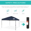 imageBest Choice Products 10x10ft 1Person Setup Pop Up Canopy Tent Instant Portable Shelter w 1Button Push Case 4 Weight Bags  BlueBlue