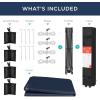 imageBest Choice Products 10x10ft 1Person Setup Pop Up Canopy Tent Instant Portable Shelter w 1Button Push Case 4 Weight Bags  BlueBlue