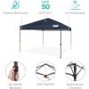 imageBest Choice Products 10x10ft 1Person Setup Pop Up Canopy Tent Instant Portable Shelter w 1Button Push Case 4 Weight Bags  BlueBlue