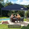 imageBest Choice Products 10x10ft 1Person Setup Pop Up Canopy Tent Instant Portable Shelter w 1Button Push Case 4 Weight Bags  BlueBlue