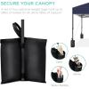 imageBest Choice Products 10x10ft 1Person Setup Pop Up Canopy Tent Instant Portable Shelter w 1Button Push Case 4 Weight Bags  BlueBlue