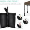 imageBest Choice Products 10x10ft 1Person Setup Pop Up Canopy Tent Instant Portable Shelter w 1Button Push Case 4 Weight Bags  BlueBrown