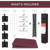 imageBest Choice Products 10x10ft 1Person Setup Pop Up Canopy Tent Instant Portable Shelter w 1Button Push Case 4 Weight Bags  BlueBurgundy