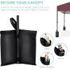 imageBest Choice Products 10x10ft 1Person Setup Pop Up Canopy Tent Instant Portable Shelter w 1Button Push Case 4 Weight Bags  BlueBurgundy