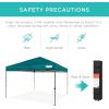 imageBest Choice Products 10x10ft 1Person Setup Pop Up Canopy Tent Instant Portable Shelter w 1Button Push Case 4 Weight Bags  BlueCerulean