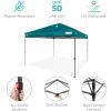 imageBest Choice Products 10x10ft 1Person Setup Pop Up Canopy Tent Instant Portable Shelter w 1Button Push Case 4 Weight Bags  BlueCerulean