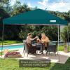 imageBest Choice Products 10x10ft 1Person Setup Pop Up Canopy Tent Instant Portable Shelter w 1Button Push Case 4 Weight Bags  BlueCerulean