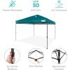 imageBest Choice Products 10x10ft 1Person Setup Pop Up Canopy Tent Instant Portable Shelter w 1Button Push Case 4 Weight Bags  BlueCerulean